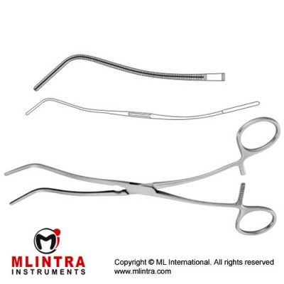 Cooley Atrauma Anastomosis Clamp Carotid Clamp Stainless Steel, 20.5 cm - 8"